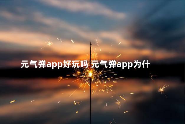 元气弹app好玩吗 元气弹app为什么登录不了